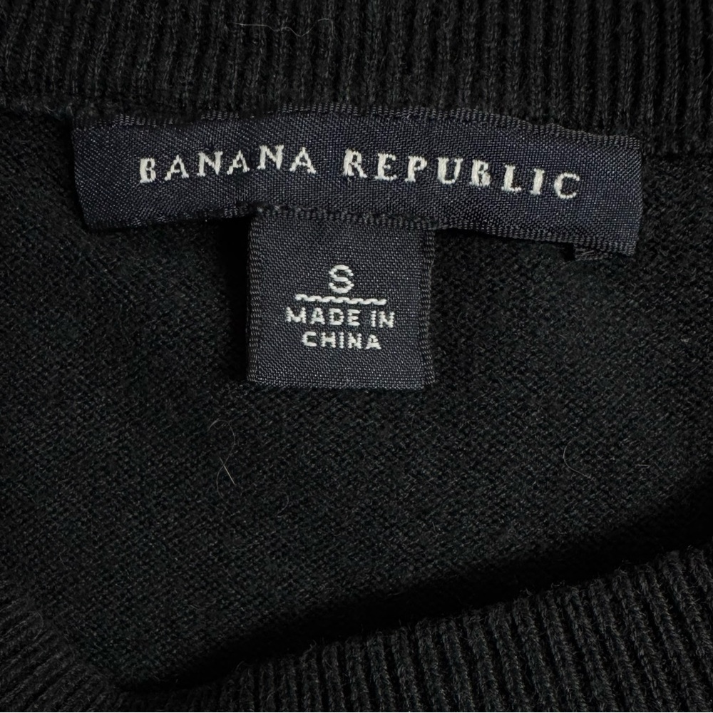Banana Republic Black Knit Top Sleeveless Shell Black Size S - Picture 8 of 8